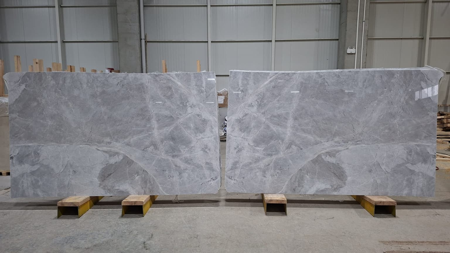 Fendi Blue Polished marble slab